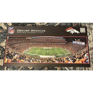 NEW Masterpieces Denver Broncos |‎ Puzzle Sports Stadium NFL Panoramic 1000pc